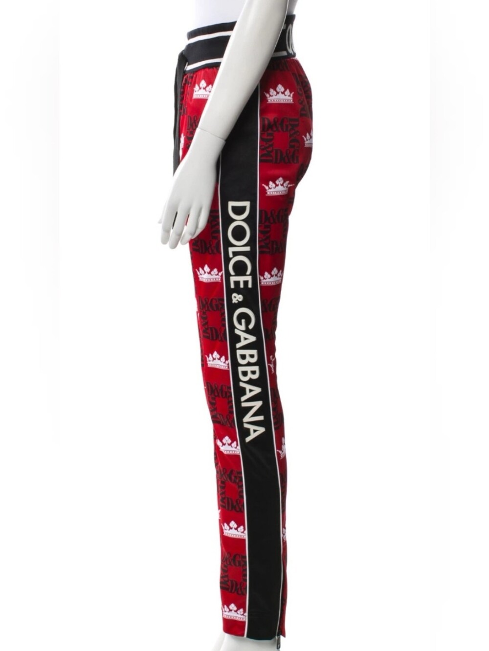 AUTHENTIC,DOLCE & GABBANA PRINTED SWEATPANTS WOMEN, EU 38 SIZE CHART,#D&GLIFE.